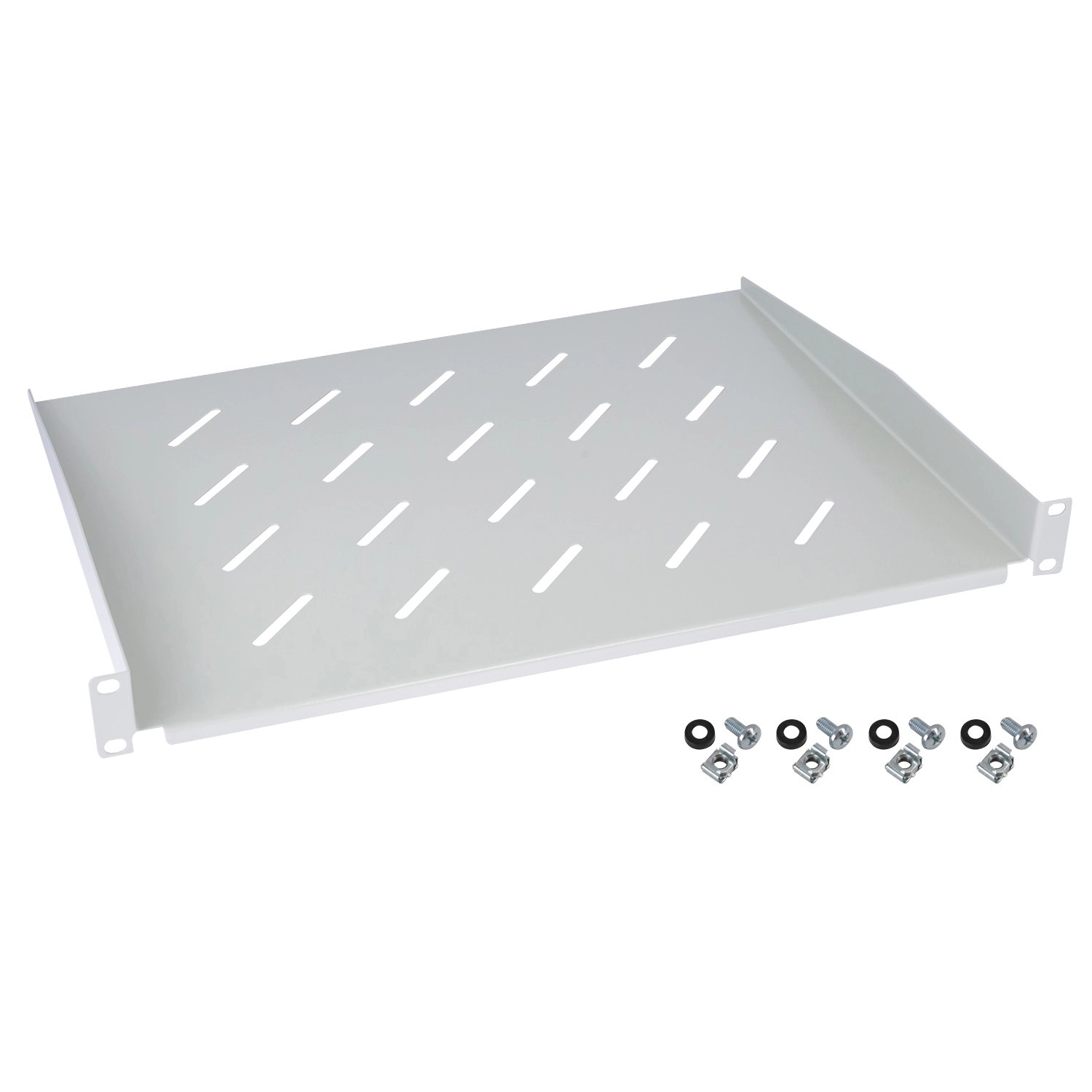 HMF 65499 Fachboden für Serverschrank  19 Zoll  1 HE  350mm Lichtgrau günstig online kaufen
