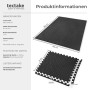 Tectake Schutzmattenset  24 Teilig Mit 48 Randstücken Je 61 x 61 cm 24Er Set 362 x 246 x 1 20 cm Schwarz_6