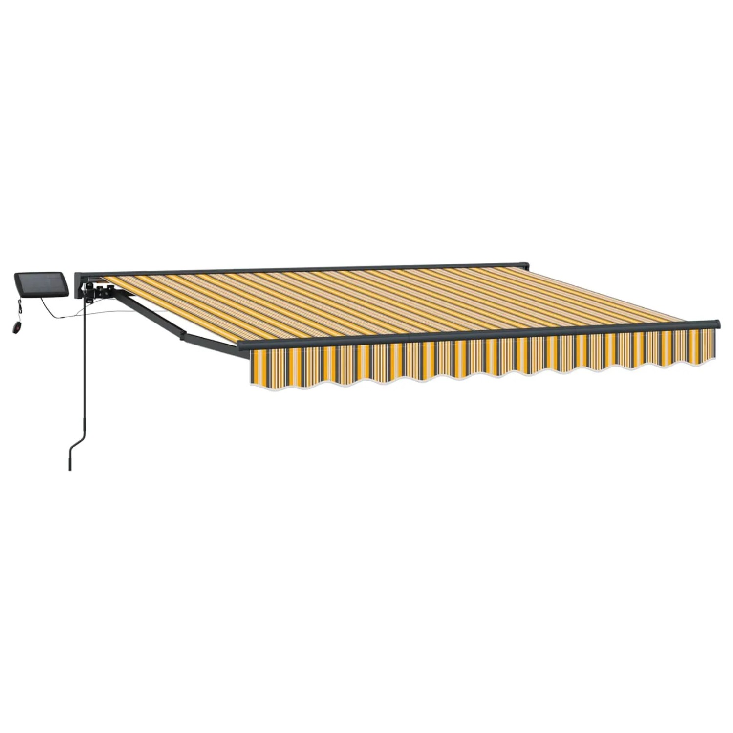 vidaXL Manueller Markisenrahmen mit LEDs 2,5 x 2 m 3420735
