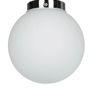 EASYLIGHT Deckenlampe Kugel Schirm Rund Ø 15 cm Metall Glas E14