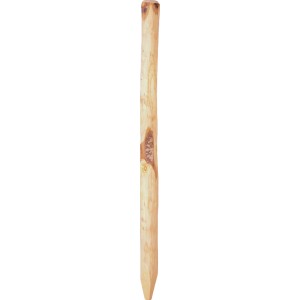 T&J Zaunpfahl Rollo, 250 cm, aus hellem Holz für Sichtschutz-Zäune.