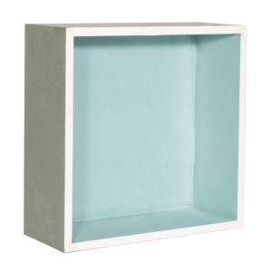 Dalsys Wandnische Dusche 30x30x12cm, imprägnierter Gipskarton, hellblau