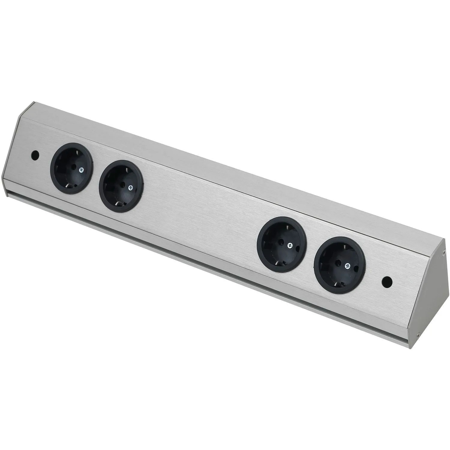 Wipo Steckdosenleiste Corner Compact L 560 mm Edelstahl Effekt