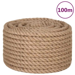 vidaXL Seil 100% Jute 20 mm 100 m 143798