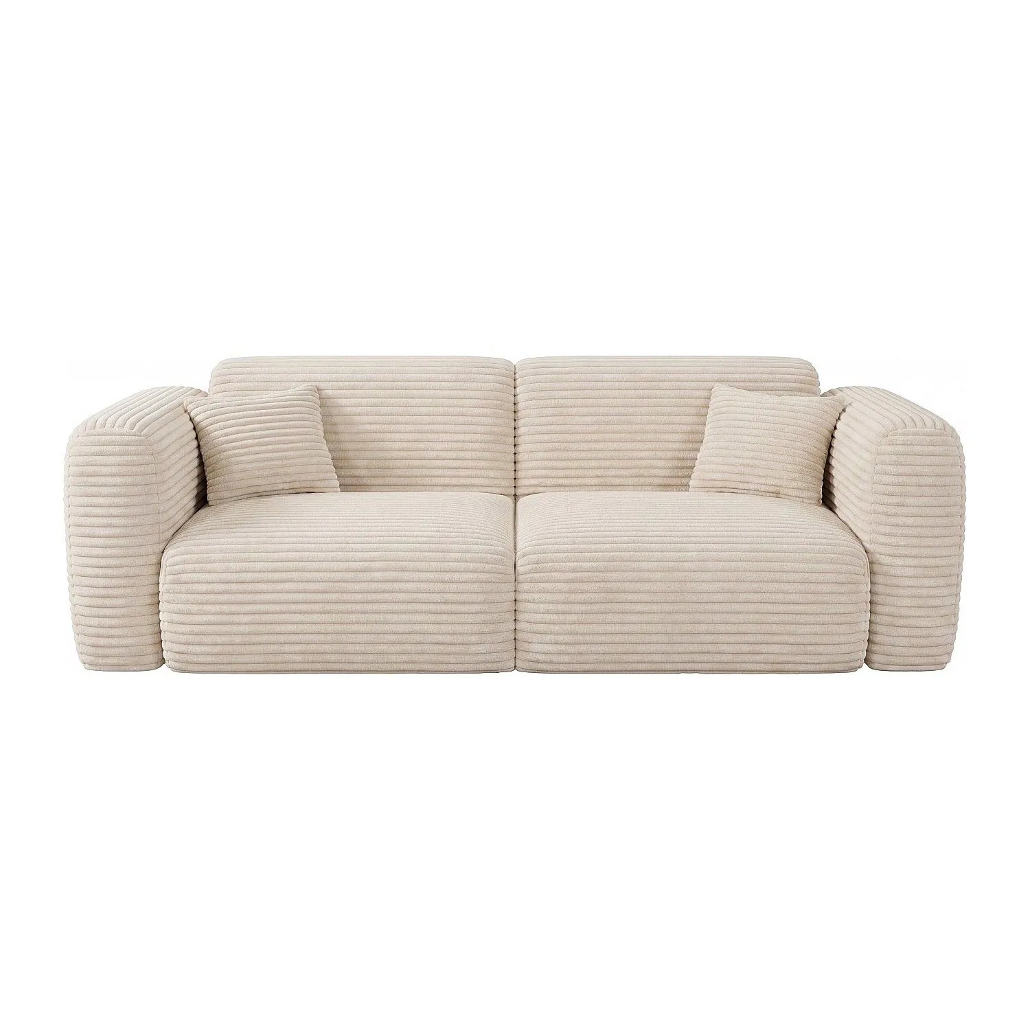 Vente-unique Schlafsofa Pogni Beige 240 cm