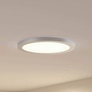 PRIOS LED Deckenleuchte Aureka 9917014 Modern in Alu aus Aluminium 1-flammig Wohnzimmerleuchte