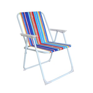 Mojawo Campingstuhl, Regenbogen gestreift, Faltstuhl für Camping, Garten oder Angeln.