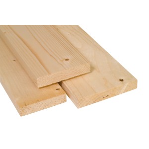 Sägeraues Schalbrett aus Fichte/Tanne, 23x100x3000 mm, ideal für den Rohbau.