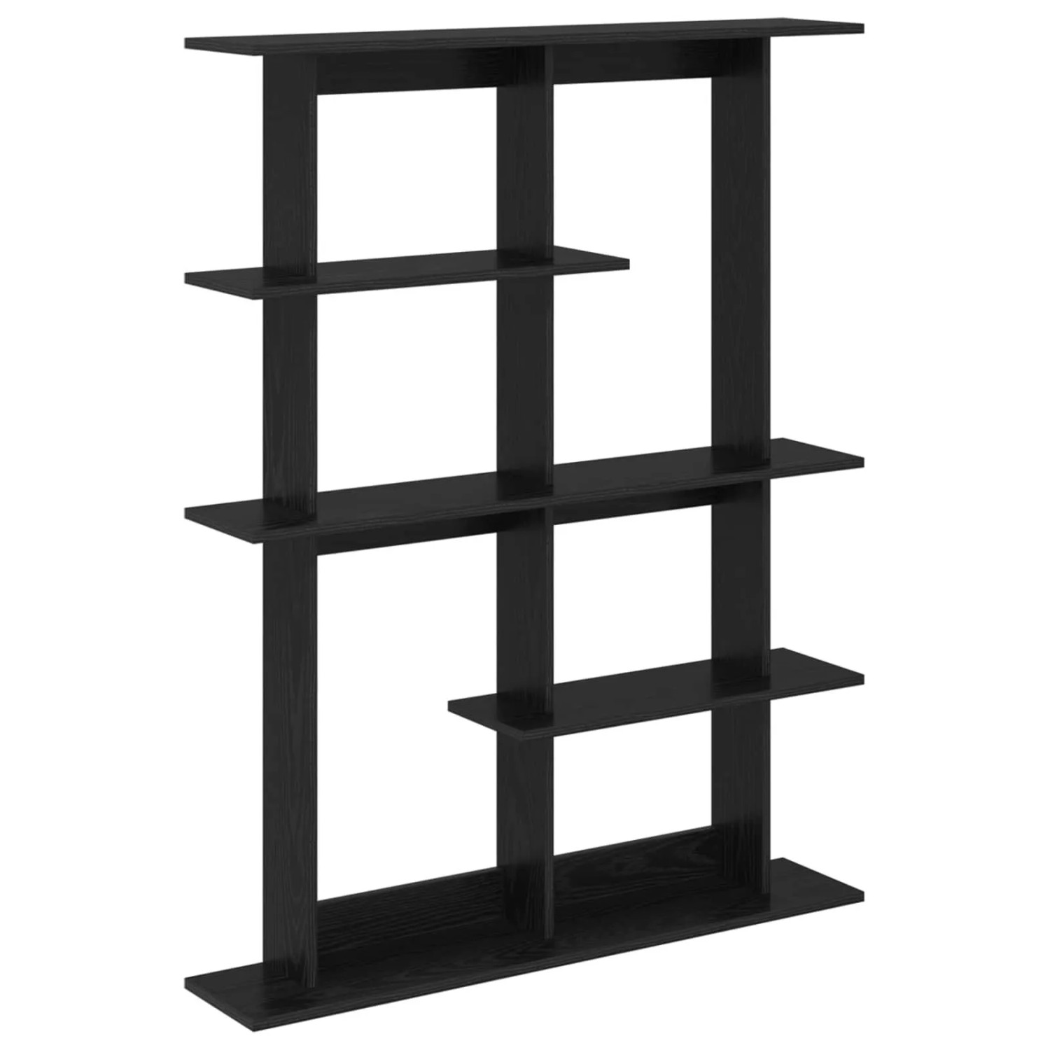 vidaXL Wandregal Schwarze Eiche 102 x 20 x 130 cm Holzwerkstoff 8012053