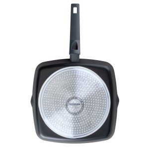 Fackelmann Grillpfanne Statement, 28 cm, Keramik, gerillte Bodenstruktur.