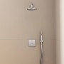 Ideal Standard Brausehalter Idealrain Atelier, rund, Chrom, mit Handbrause und Kopfbrause.