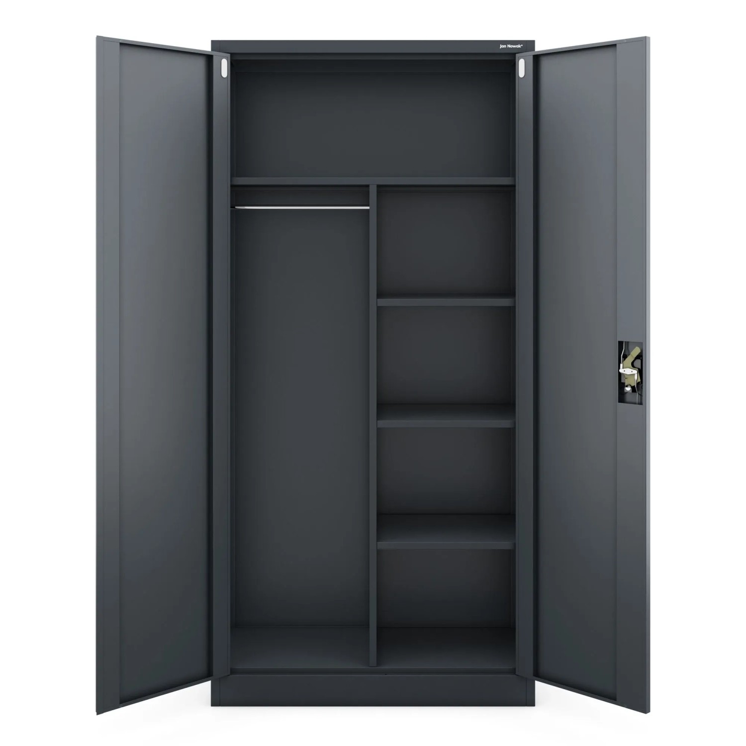 Jan Nowak Mehrzweckschrank Dawid 185 x 90 x 45 cm Anthrazit_4