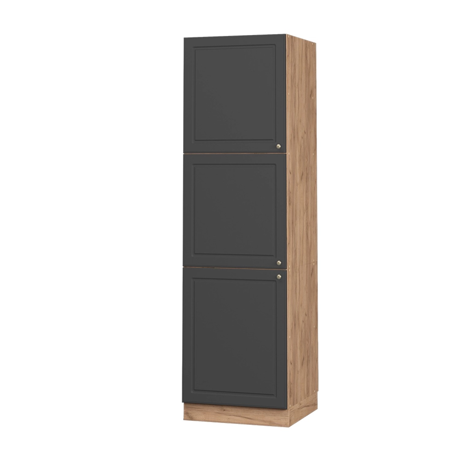 Vicco Herdumbauschrank Fame-Line Anthrazit-Gold/Goldkraft Eiche 60 cm günstig online kaufen
