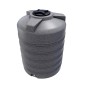 Grauer, marmorierter 1500L Trinkwasser Wassertank aus PE mit schwarzem Deckel und Versteifungsrippen.