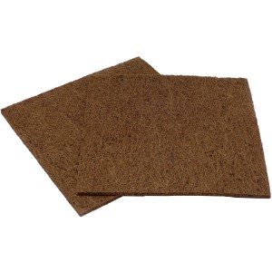 2er Set Kokosfaser Rückwand für Terrarien, 50x50 cm, Natur, Kletterwand & Deko.