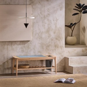 SoBuy Schuhbank mit Sitzfläche Bettbank Sitzbank mit Stauraum Natur HFSR02-N