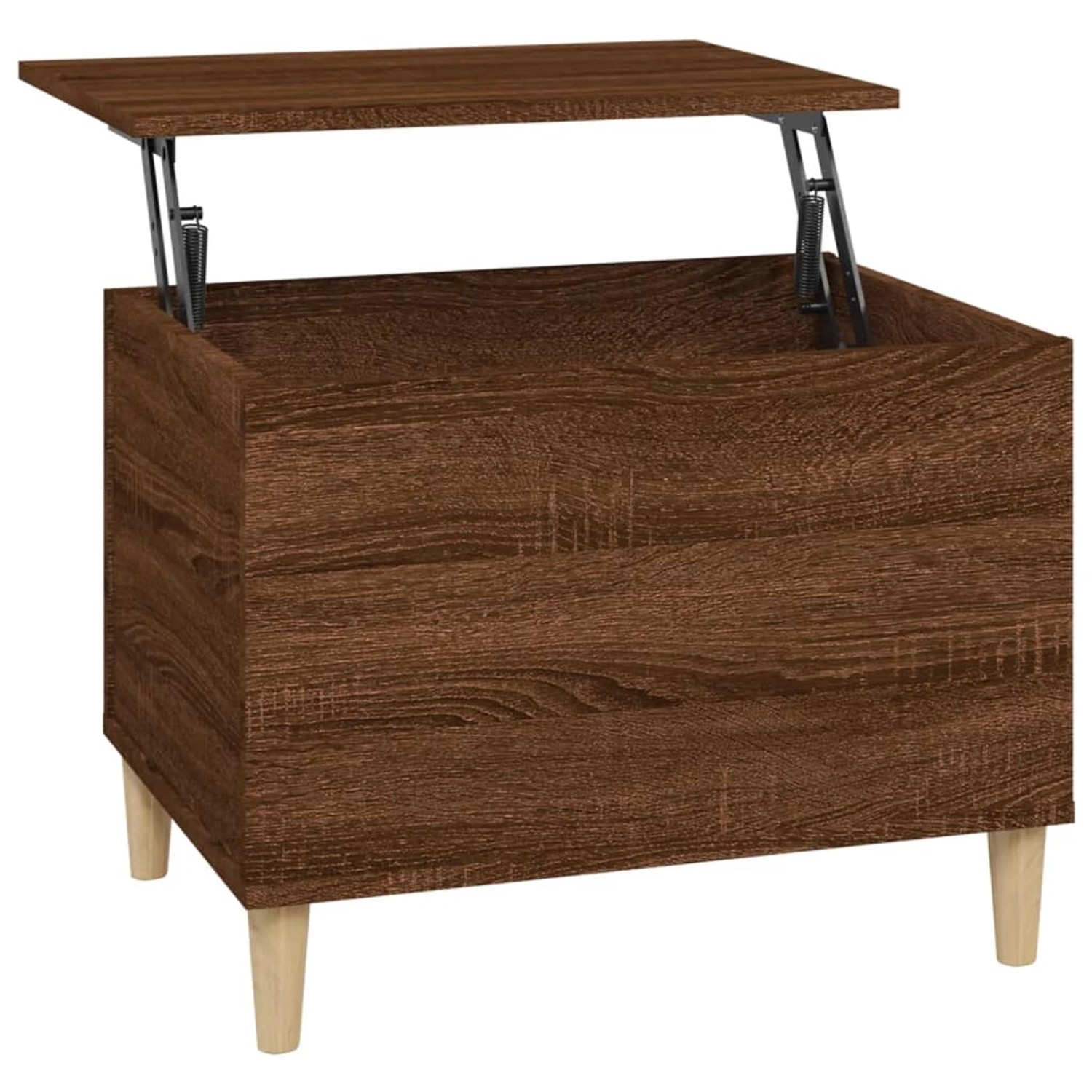 Vidaxl Couchtisch Braun Eichen-optik 60x44,5x45 Cm Holzwerkstoff günstig online kaufen