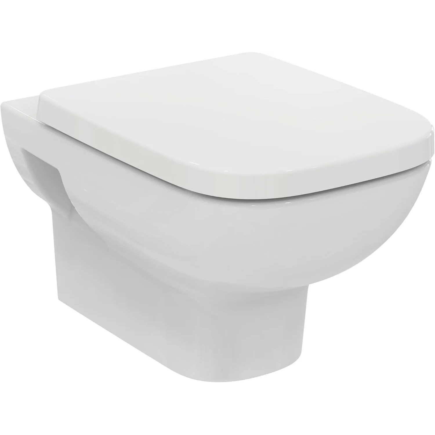 Ideal Standard I Life A WC-Set Wandtiefspül-WC mit Absenkautomatik Eckiges Design Alpin Weiß