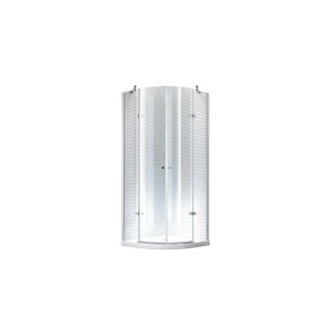 Glas Duschkabine Poseidon 90x90cm mit Duschwanne und Siphon als Komplettdusche