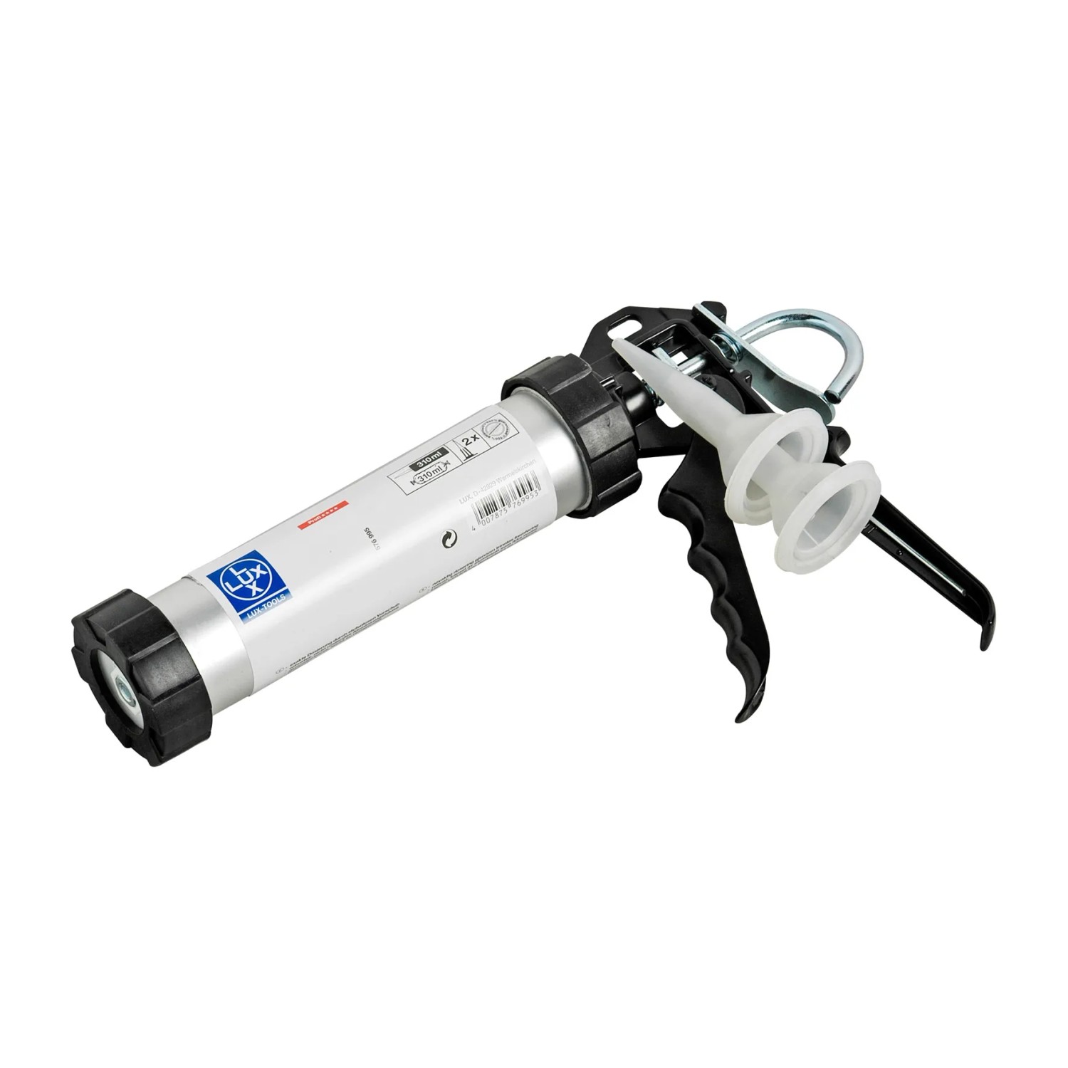 LUX Kartuschenpresse Alu Comfort 310 ml für Dichtstoffe, mit Aluminiumgehäuse.