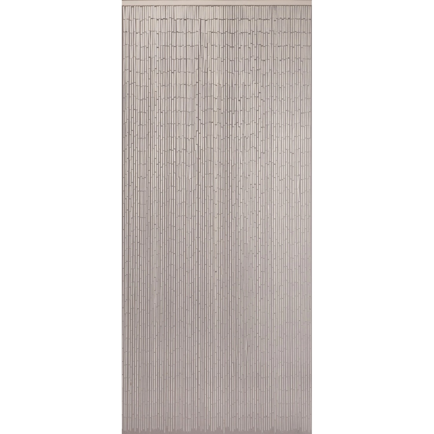 Dekorationsvorhang Bambus Uni Weiß 90 cm x 200 cm günstig online kaufen