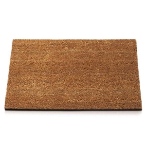Rechteckige KARAT Kokosmatte in Natur, 17 mm dick, 100x100 cm. Fußabtreter für den Eingangsbereich.