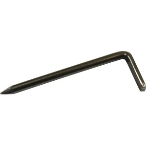 Hakennagel, 3x70 mm, blank, zur Befestigung von Nagelschellen.