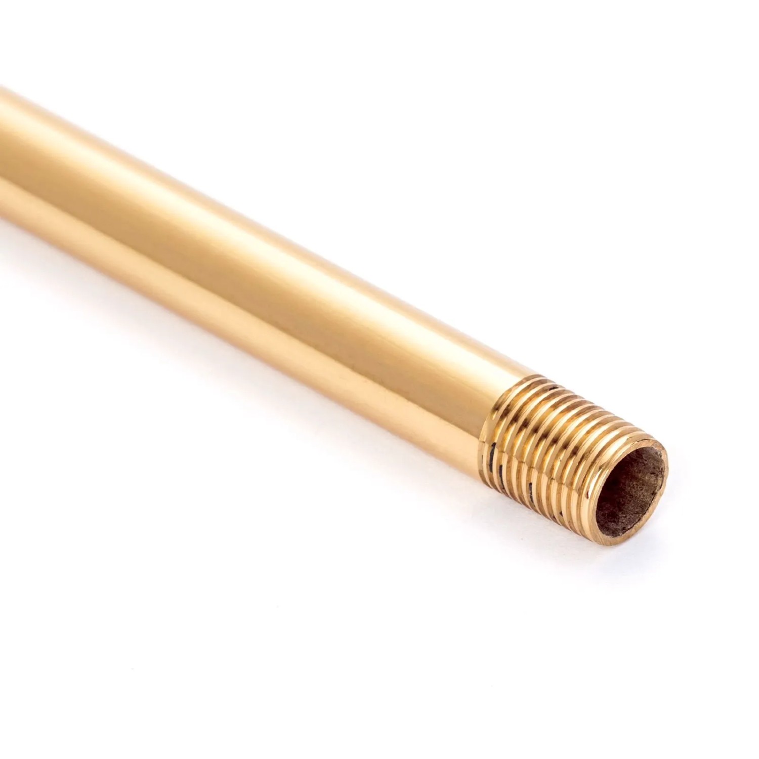 Orion Lightstyle Lampenrohr Messing Glänzend Gewinde M10x1 130 cm