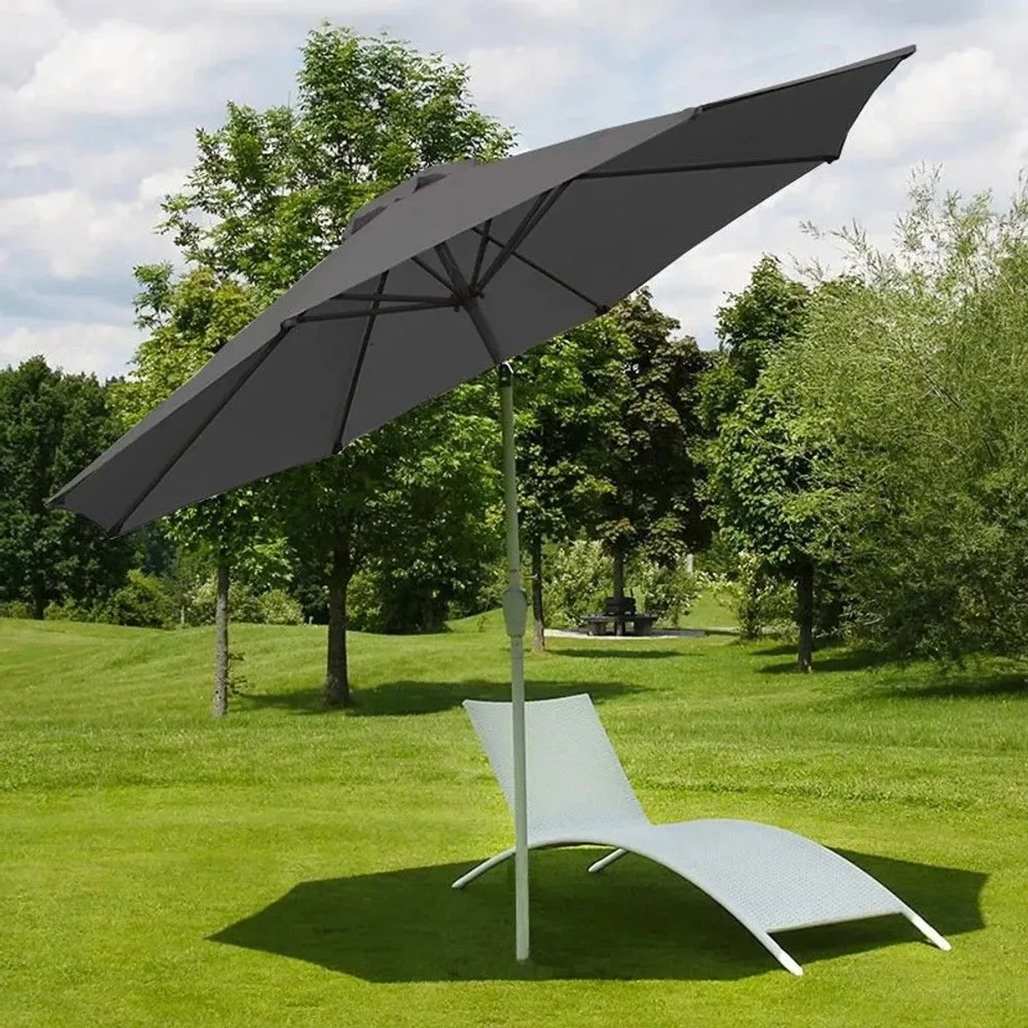 MCW Sonnenschirm Asti  Ø 3m Neigbar Anthrazit_2