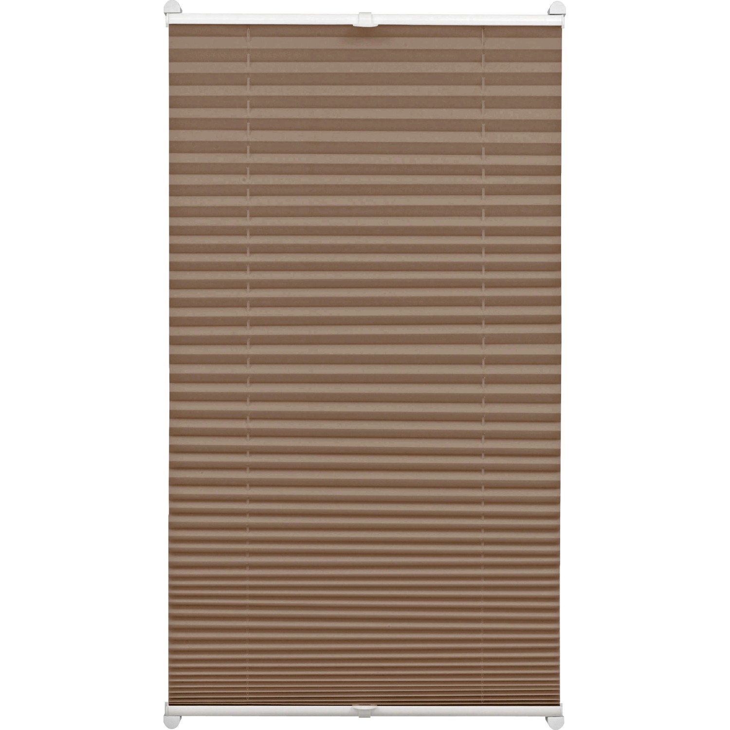 Gardinia EasyFix Plissee mit 2 Bedienschienen 70 cm x 130 cm Taupe günstig online kaufen