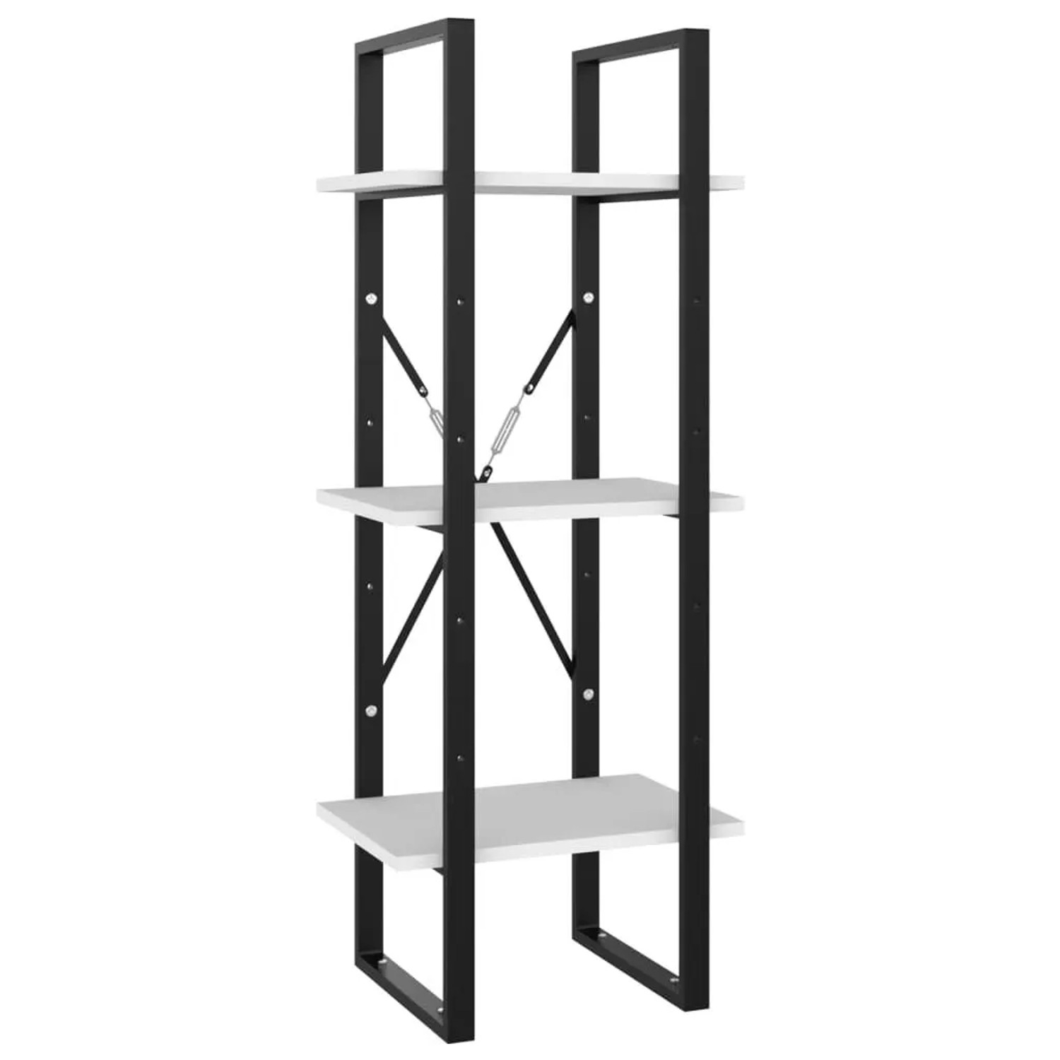 vidaXL Bücherregal 3 Fächer Weiß 40x30x105 cm Holzwerkstoff 806487 günstig online kaufen