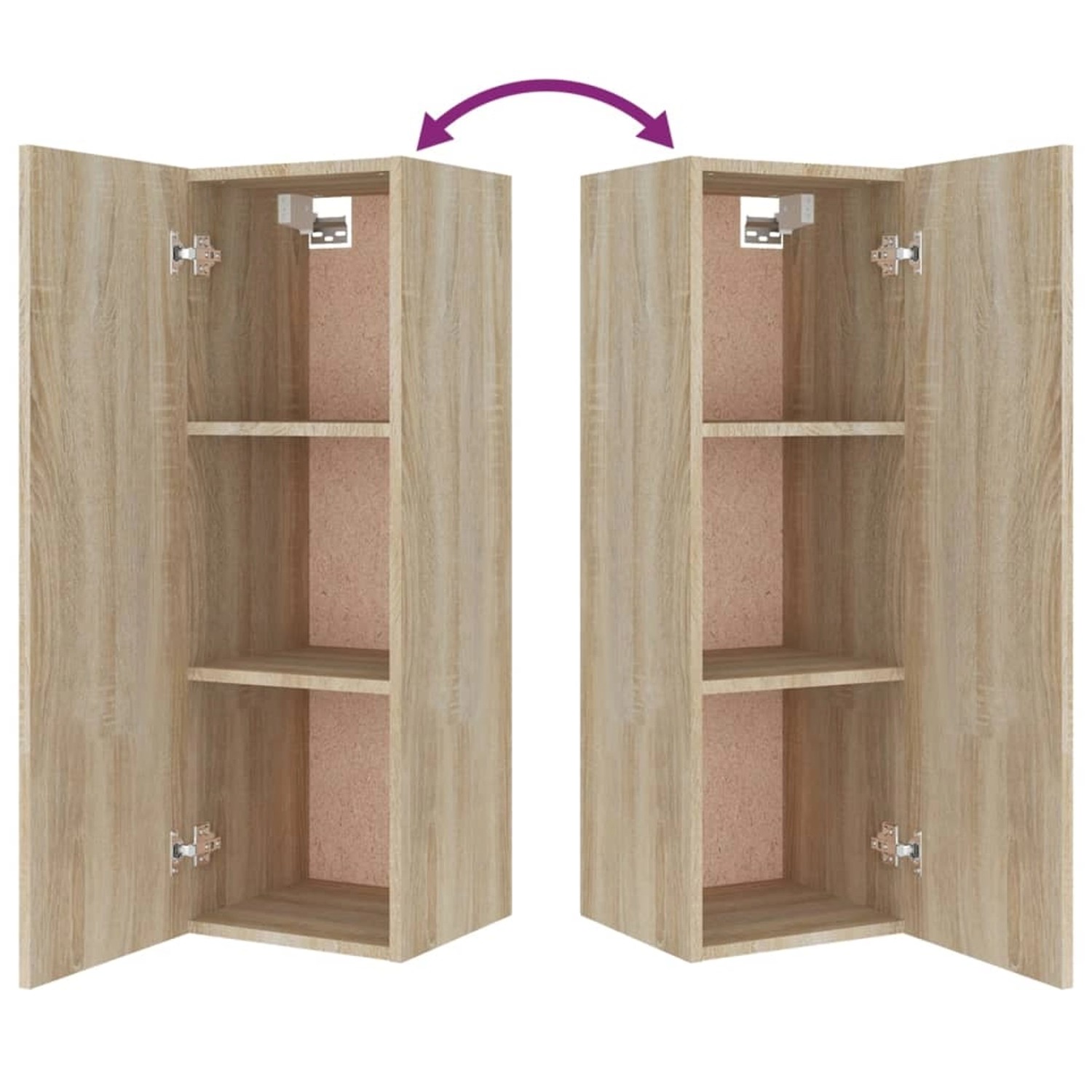 VidaXL 4-tlg. TV-Schrank-Set Sonoma-Eiche Holzwerkstoff  Modell 29