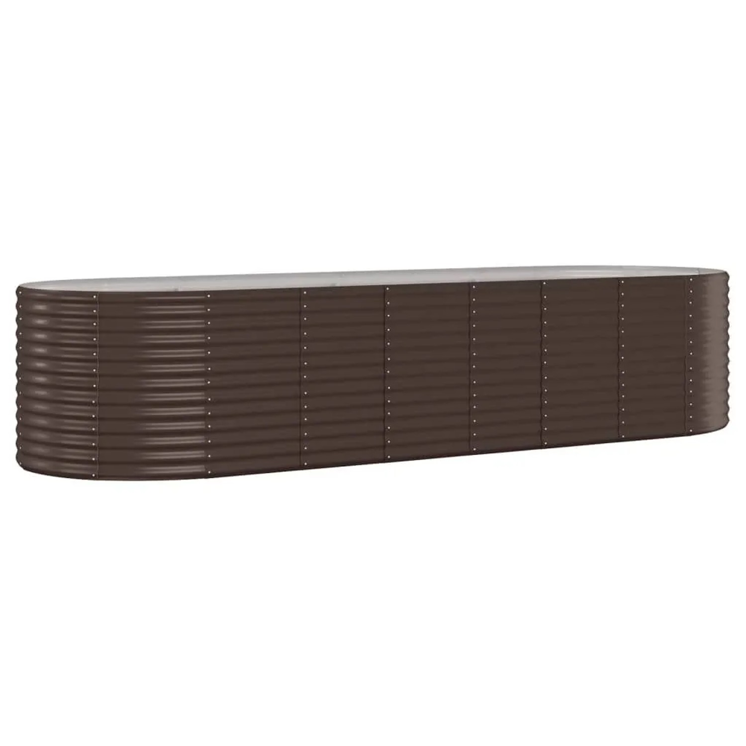 Furnicato Hochbeet Verzinkter Stahl 322x100x68 Cm Braun
