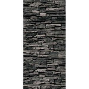 Schulte Duschrückwand DecoDesign Verbl. Anthrazit, Steinwand-Optik für Bad & Dusche.