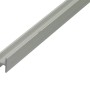 Silbernes H-Profil Aluminium, 13,5x22x1000mm, ideal für Stützen und Schutzkonstruktionen.