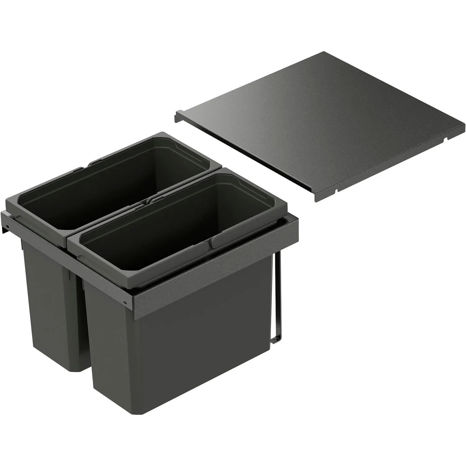 Vauth-Sagel Abfalltrennsystem Envi Flex Korpusbreite 450 mm 2x16, Lava