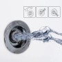 Detailaufnahme einer Düse mit Wasserstrahl der Tronitechnik Whirlpool Badewanne Paros.