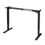 Schwarzes, höhenverstellbares Schreibtischgestell Office Stand von Juskys, 120x60 cm.