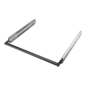 SOTECH VarioSlide Schubladenschienen KV2-200-H76-700 EH 700 mm bis 200 kg Einhandverriegelung Schwarz für Schubladen mit Front bis 900 mm Breite