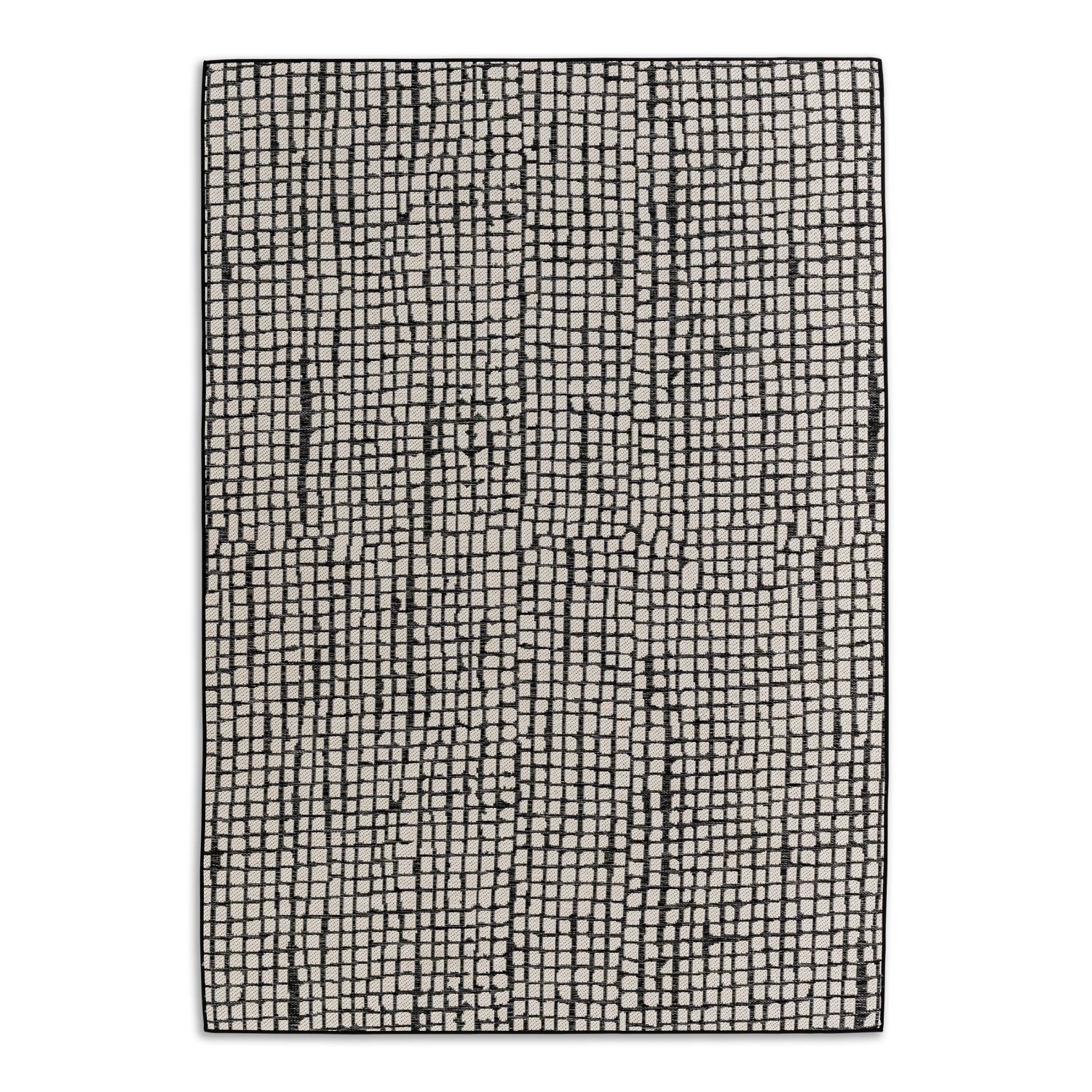 Schöner Wohnen Teppich Parkland Gitter 140 cm x 200 cm Anthrazit