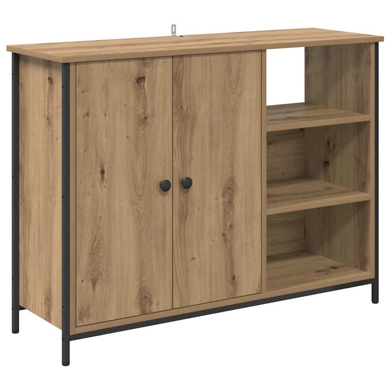 vidaXL Sideboard Artisan-Eiche 100 x 33 x 75 cm Holzwerkstoff 882826 günstig online kaufen