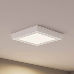 PRIOS LED Deckenleuchte Alette 9917064 Modern in Weiß aus Aluminium 1-flammig Badezimmerleuchte