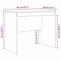 vidaXL Schreibtisch Sonstiges Weiß 90 x 50 x 76 cm Holzwerkstoff 869434_10
