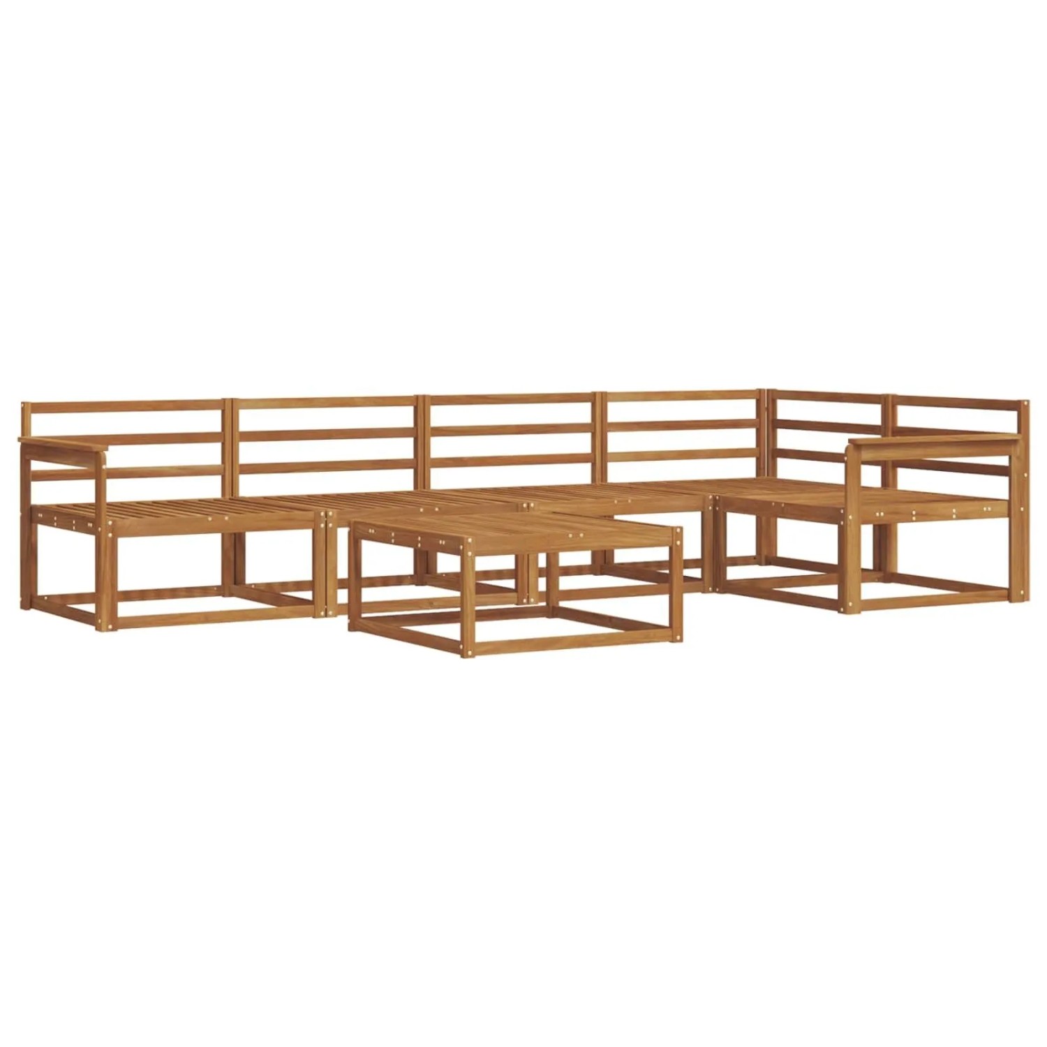vidaXL Outdoor-Sofagarnitur 6-Tlg Natur Massivholz Akazie 3367602