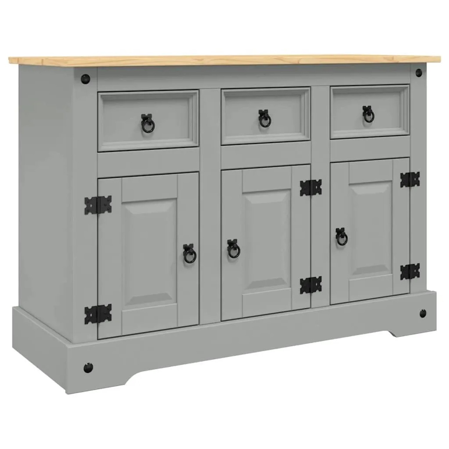 vidaXL Sideboard Corona 112x43x78 cm Massivholz Mexikanische Kiefer 355084