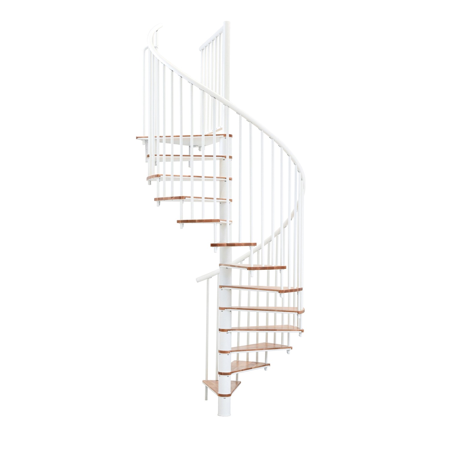 Minka Spindeltreppe Switch Ø 140 cm Buche-Weiß günstig online kaufen