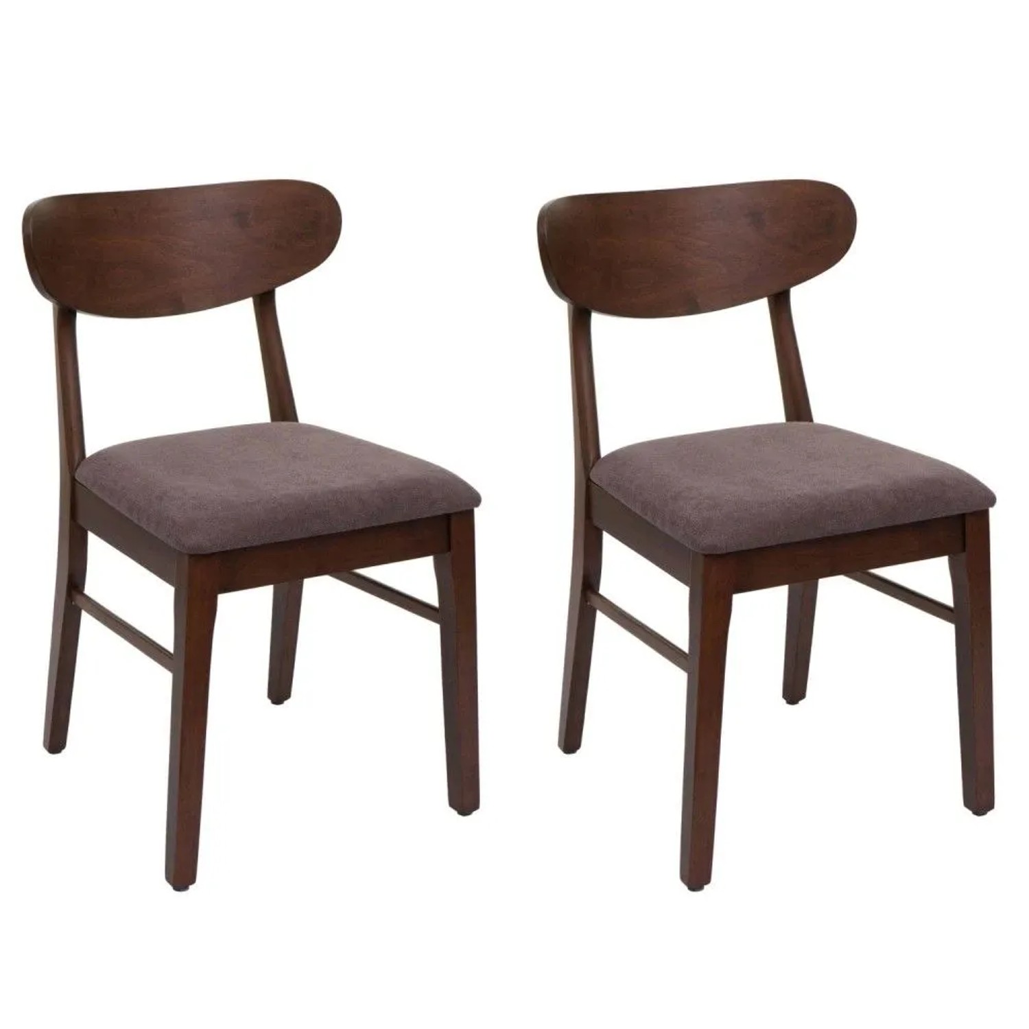 MCW Esszimmerstuhl M59 2er-Set Dunkles Gestell Taupe