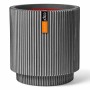 Anthrazitfarbener Capi Pflanztopf Zylinder Groove, Ø 35,6 cm, für Innen- und Außenbereich.
