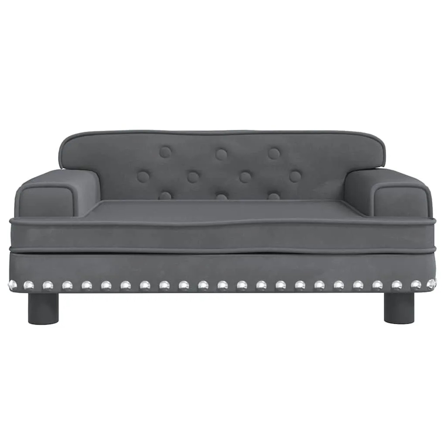 vidaXL Hundebett Dunkelgrau 70x45x30 cm Samt 171884_3