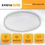 Runde, weiße ENOVALITE LED Deckenleuchte, 30W, neutralweiß, für Bad und Feuchträume.